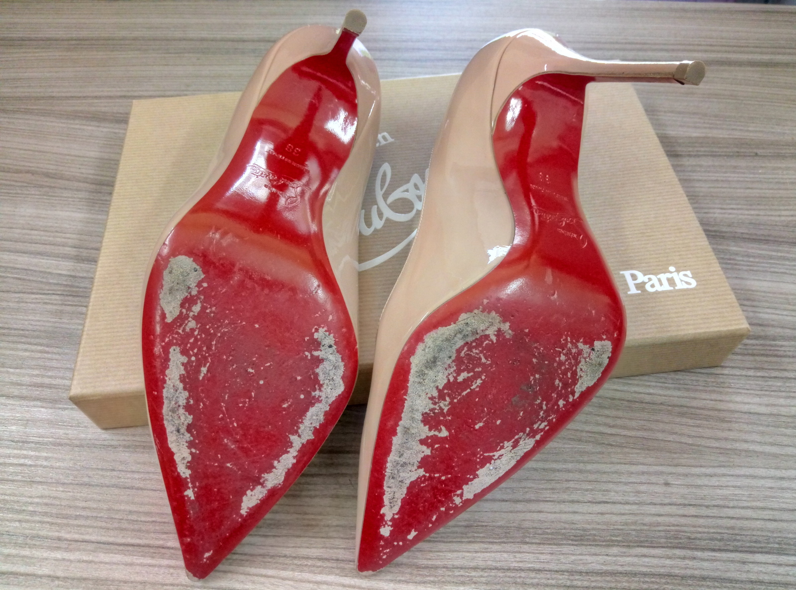 Louboutin outsole repair - My, Louboutins, , , , 