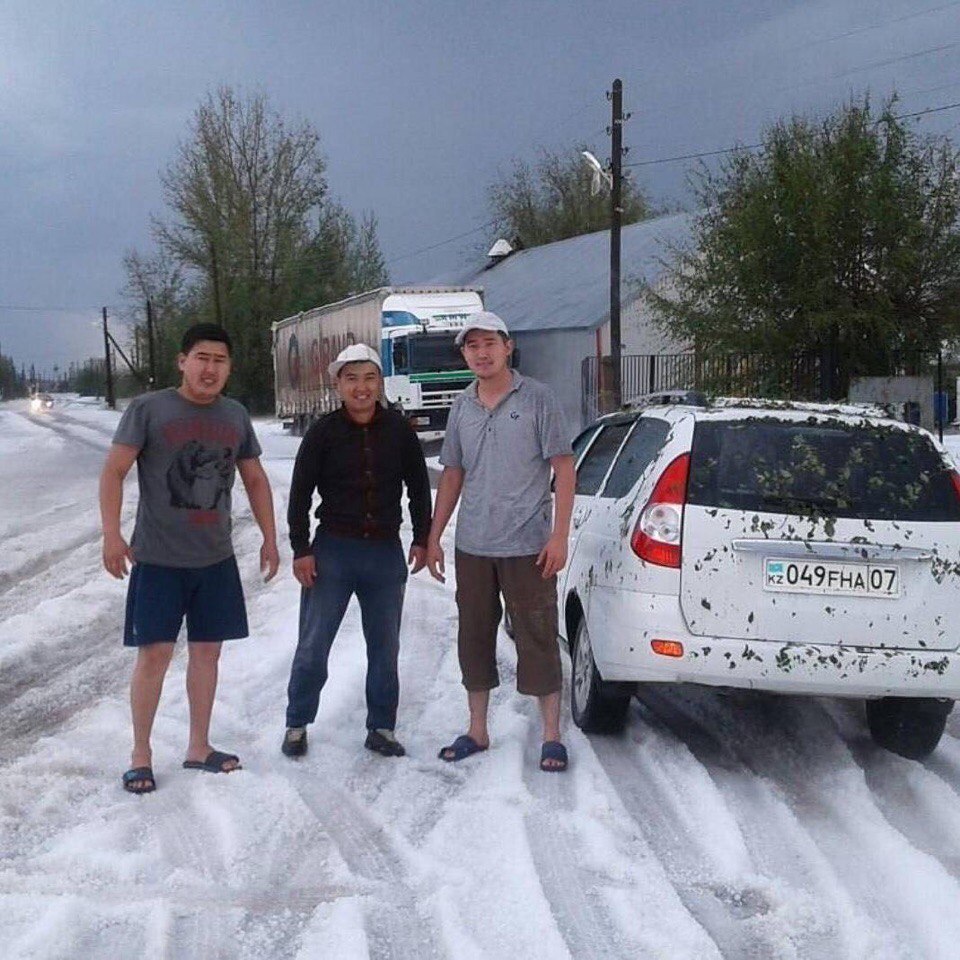 Meanwhile in Uralsk (Kazakhstan) - Bad weather, Snow, Heat