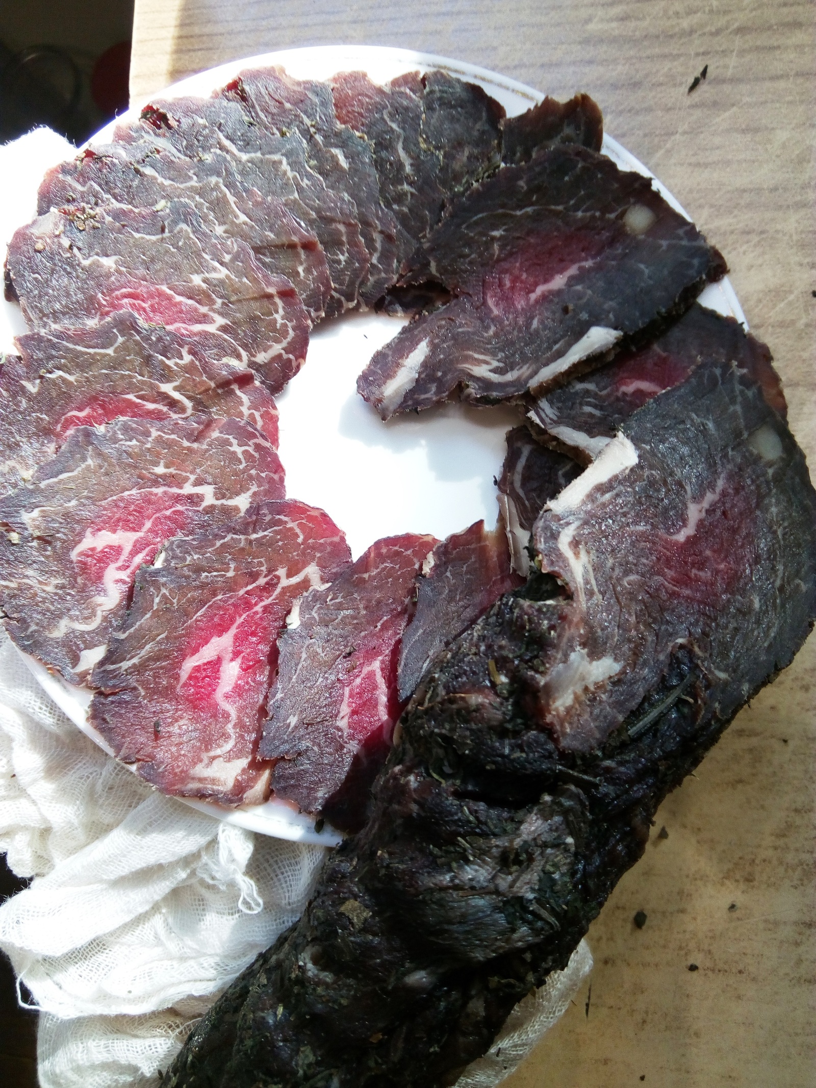 Bresaola is ready! - My, Bresaola, Yummy, Longpost