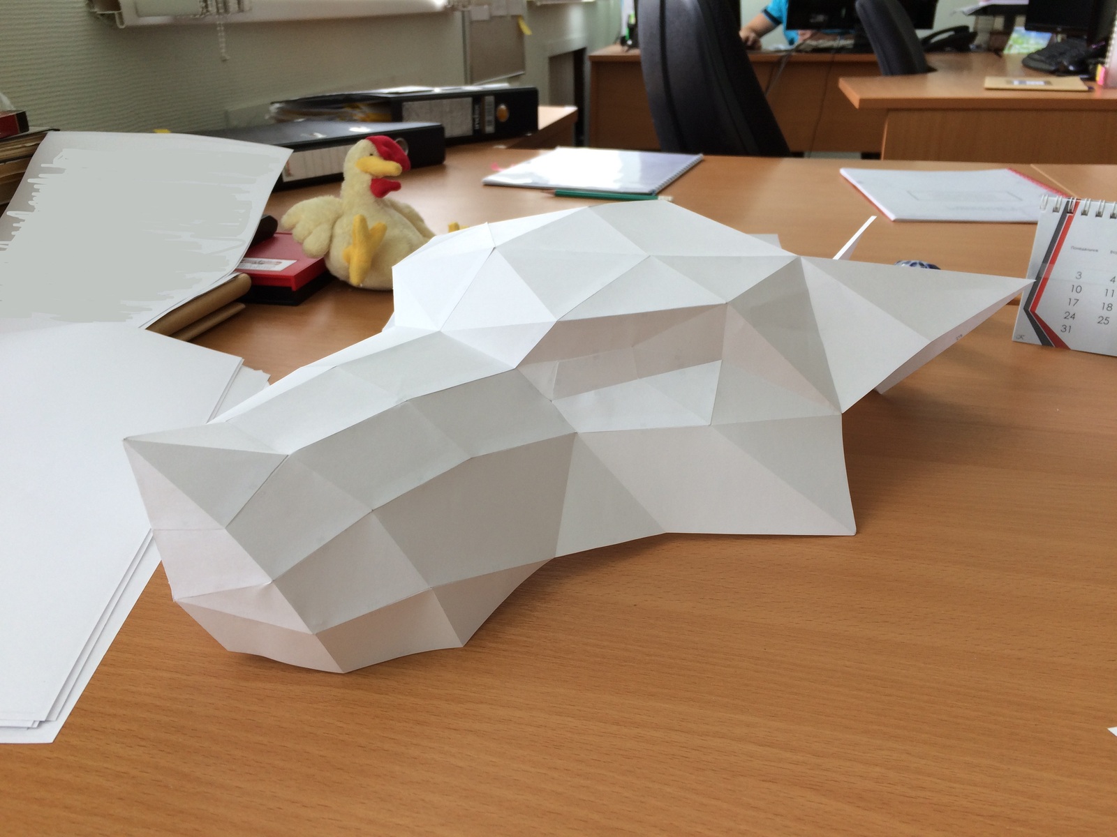 Direwolf from Game of Thrones - My, Game of Thrones, Direwolf, Starkey, Papercraft, Longpost