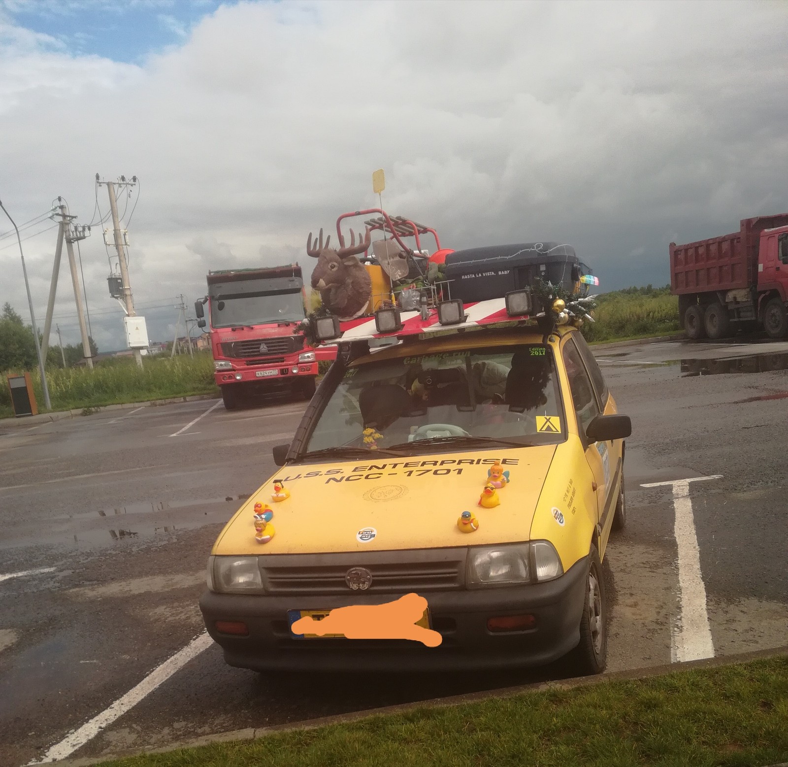 When you really love ducks - Highway M10, Car, Rubber duck