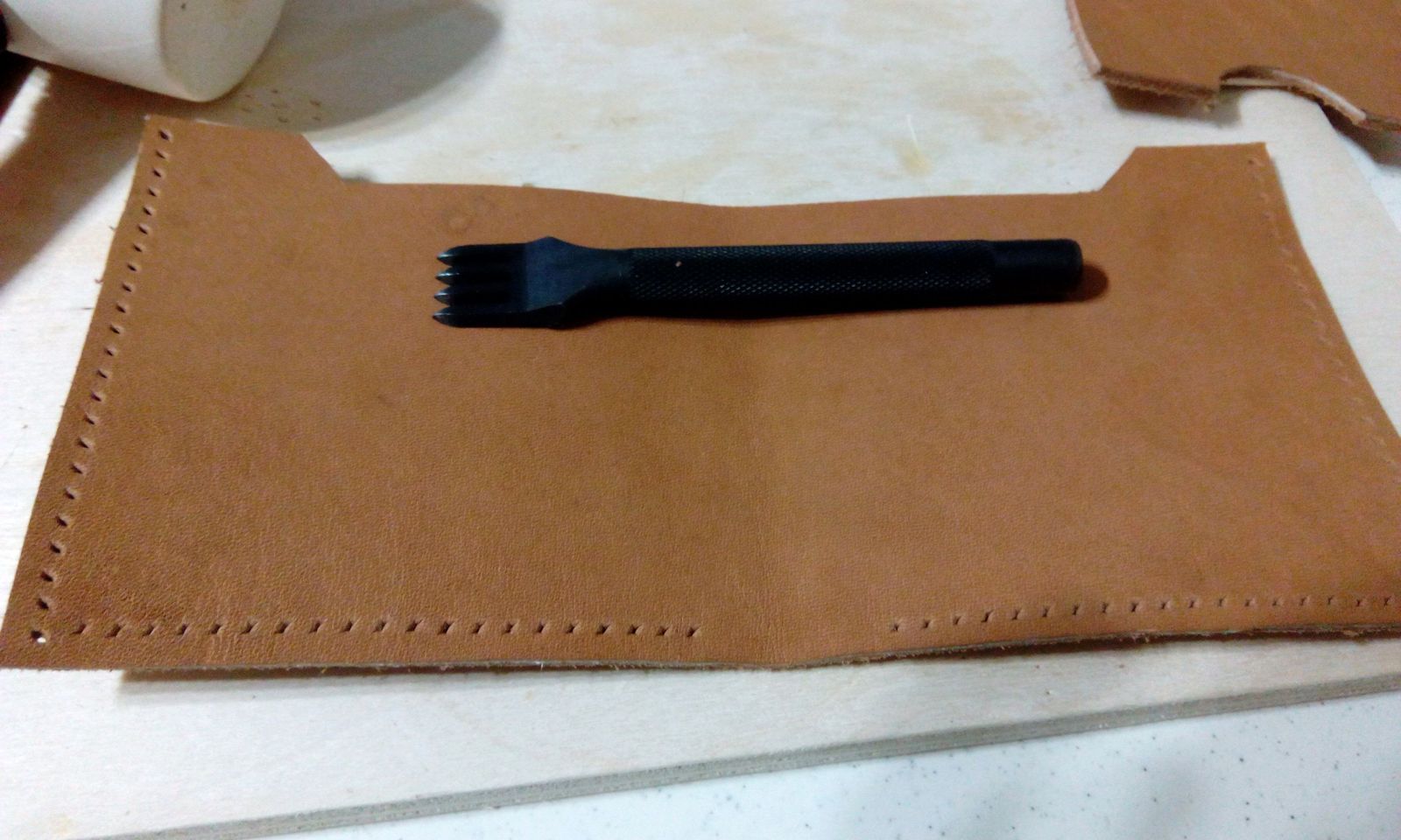 how i made the wallet - My, Leather craft, Leather, Wallet, Longpost