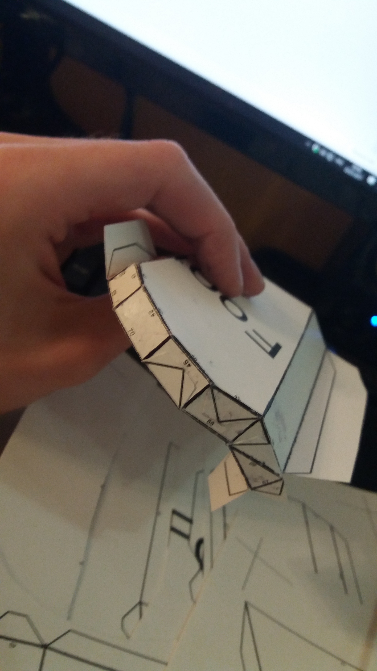 Paper modeling. Spacemarine armor. Part 2 - My, Pepakura, Paper modeling, Space Marine, Warhammer 40k, Papercraft, Longpost, 