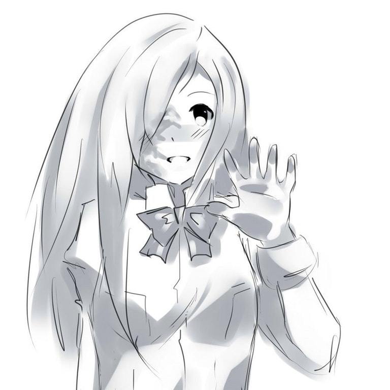 H-hello!.. - Drawing, Anime art, Hanako ikezawa, Katawa shoujo, Visual novel