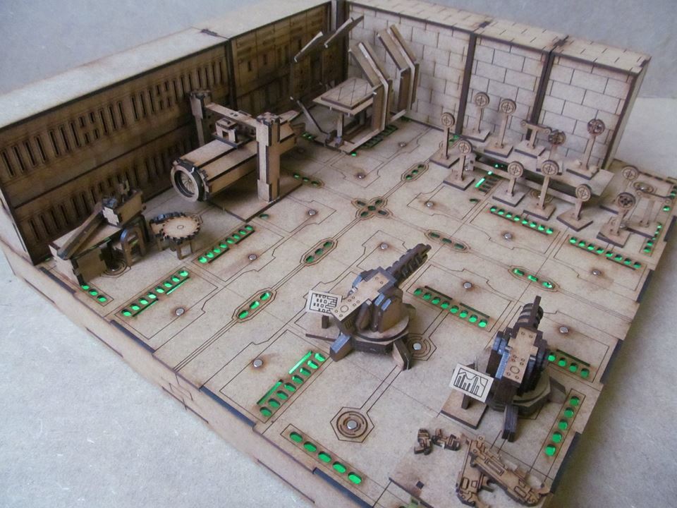 Terrain from mdf - Warhammer 40k, Terrane, Backlight, Laser cutting, Board games, Longpost