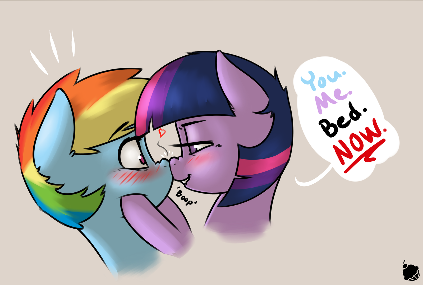 Imminent Snuggles - My little pony, Rainbow dash, Twilight sparkle, Shipping, MLP Lesbian, CaptainPudgeMuffin