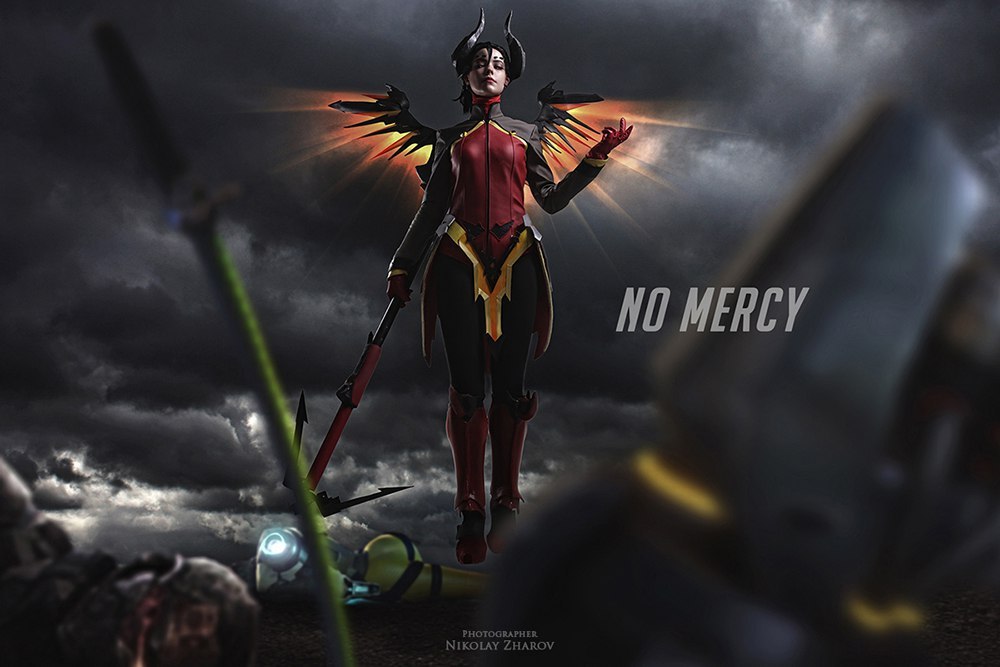 Overwatch Mercy - My, Online Games, Blizzard, Cosplay, Overwatch, Mercy, Devil, Video game, Longpost