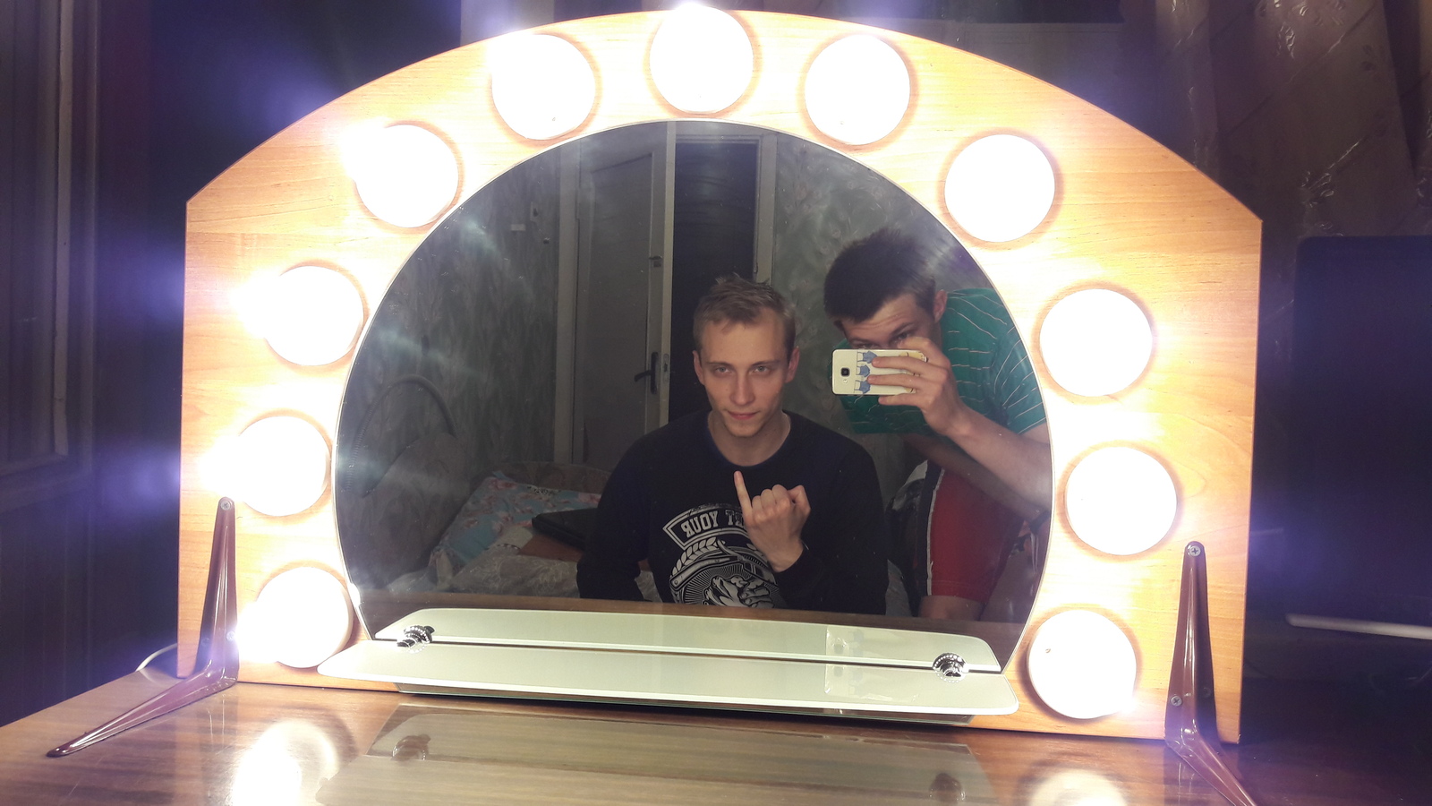 How I made a dressing room mirror. - My, Mirror, Make-up mirror, Trumeau, With your own hands, Do it yourself, Longpost