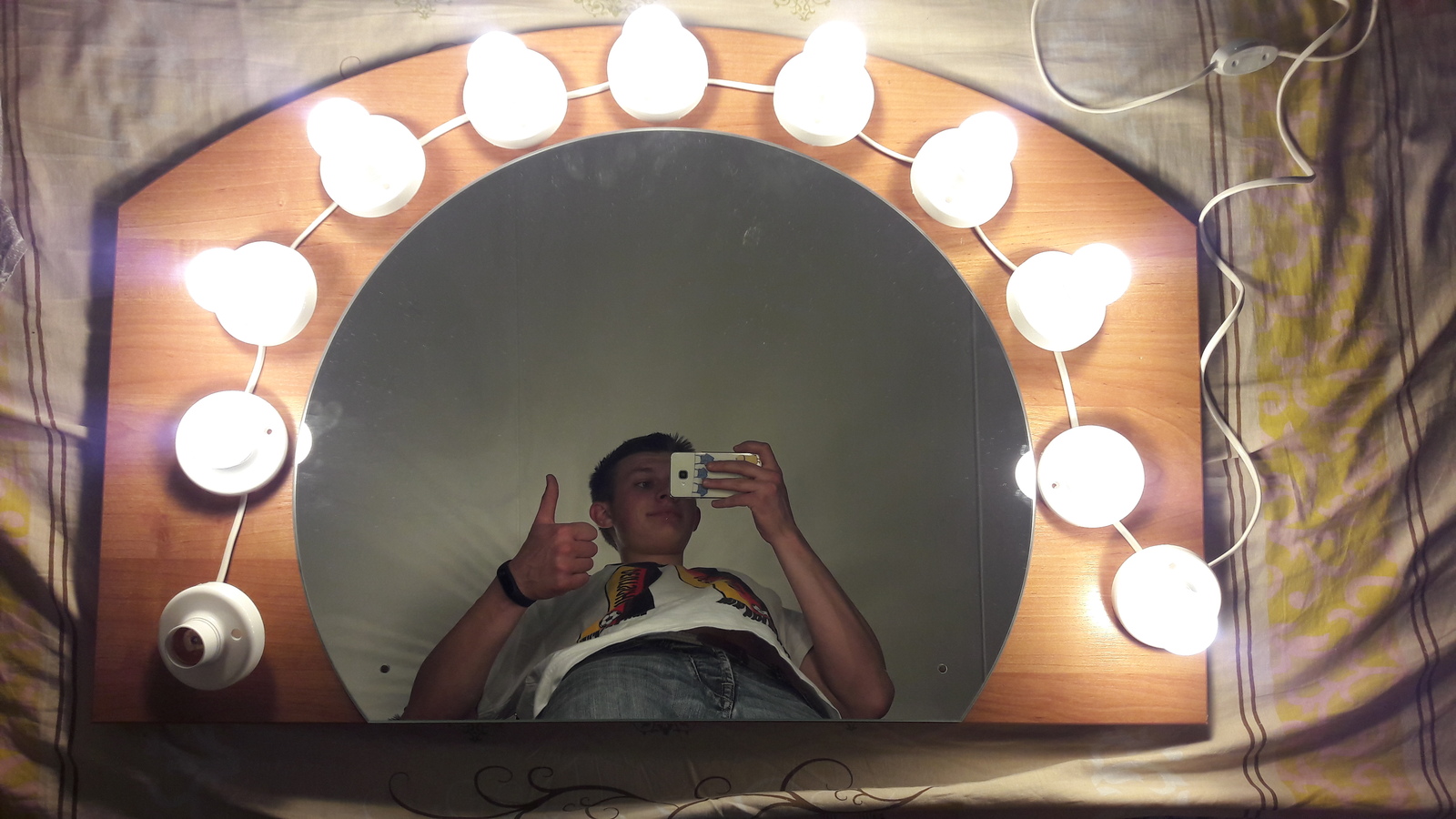 How I made a dressing room mirror. - My, Mirror, Make-up mirror, Trumeau, With your own hands, Do it yourself, Longpost