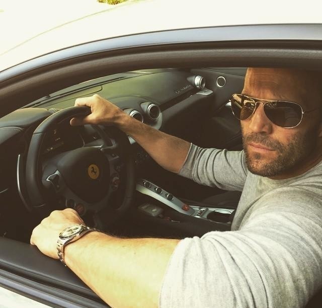 Jason Statham and his car - Jason Statham, Ferrari, Longpost