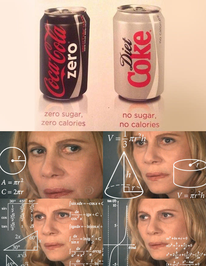 What's the difference? - Coca-Cola, Diet, Julia Roberts