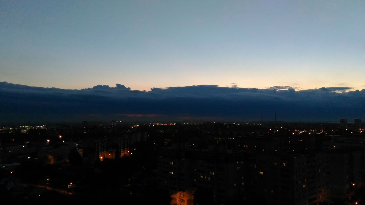 Cloud city over Nizhny Novgorod - My, Nizhny Novgorod, Clouds, Sunset, 