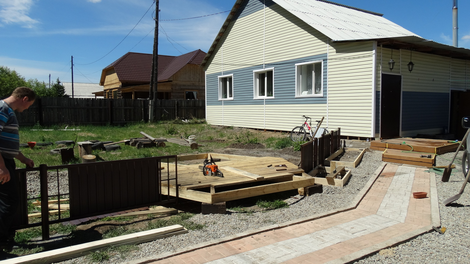 construction site - My, With your own hands, Building, Fatigue, Woodworking, Alcove, Longpost