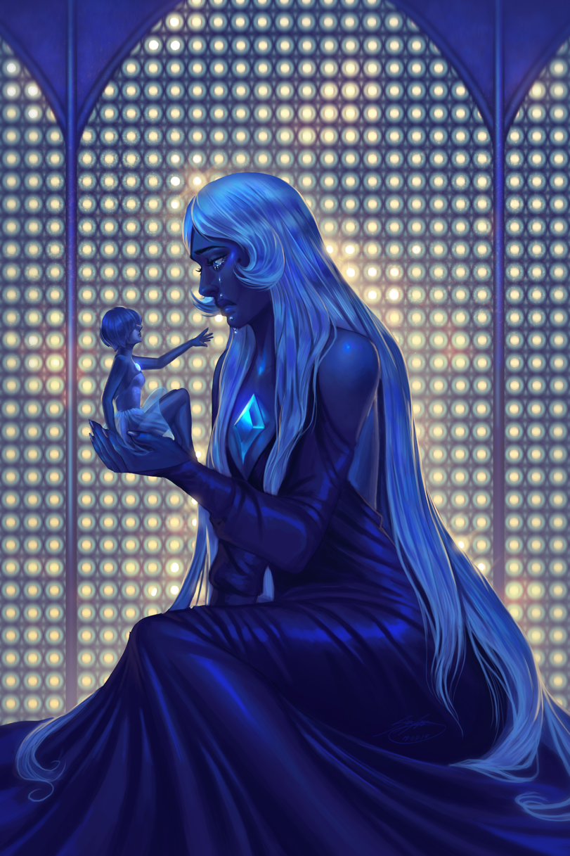 Блюз Синего Алмаза. - Steven Universe, Blue Diamond, Blue Pearl