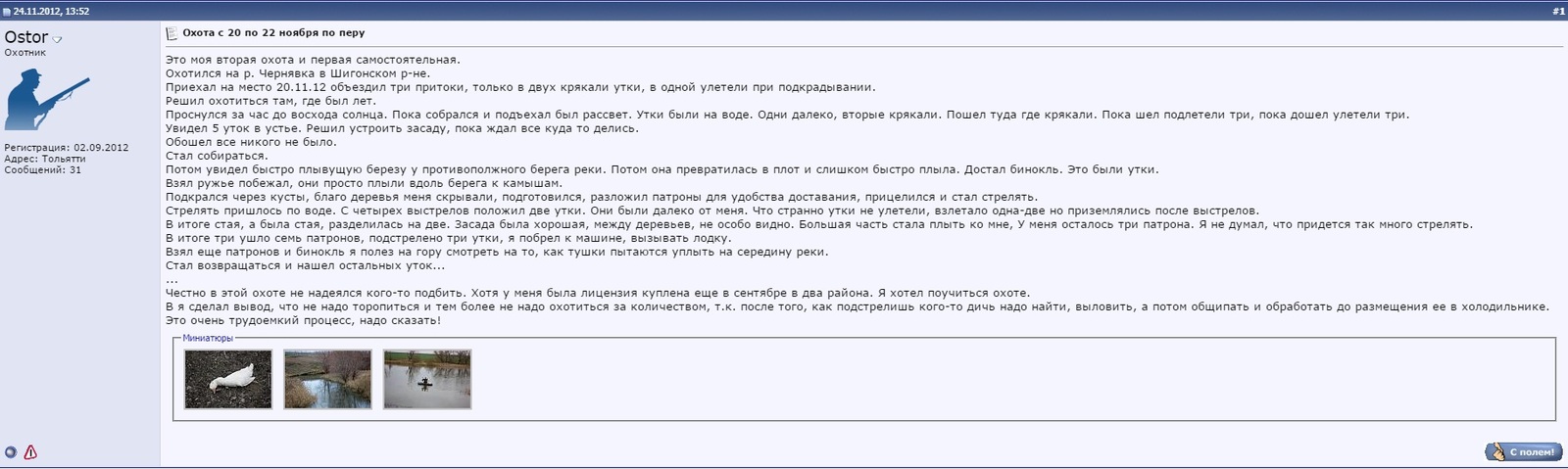 Горе-охотник или охота на домашнюю утку - Охота, Охотник, Домашние утки, Мускусные утки, И смех и грех, Бред, Длиннопост