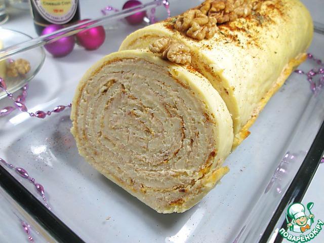 Festive chicken cheese roll - Food, Recipe, , Longpost