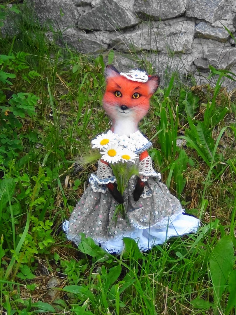 Fox - My, Dry felting, Fox, With your own hands, Handmade, Longpost