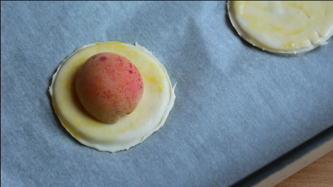 Quick puffs for tea - My, Cooking, Longpost, Video recipe, Recipe, Food, Puff, Puff pastry, Apricot