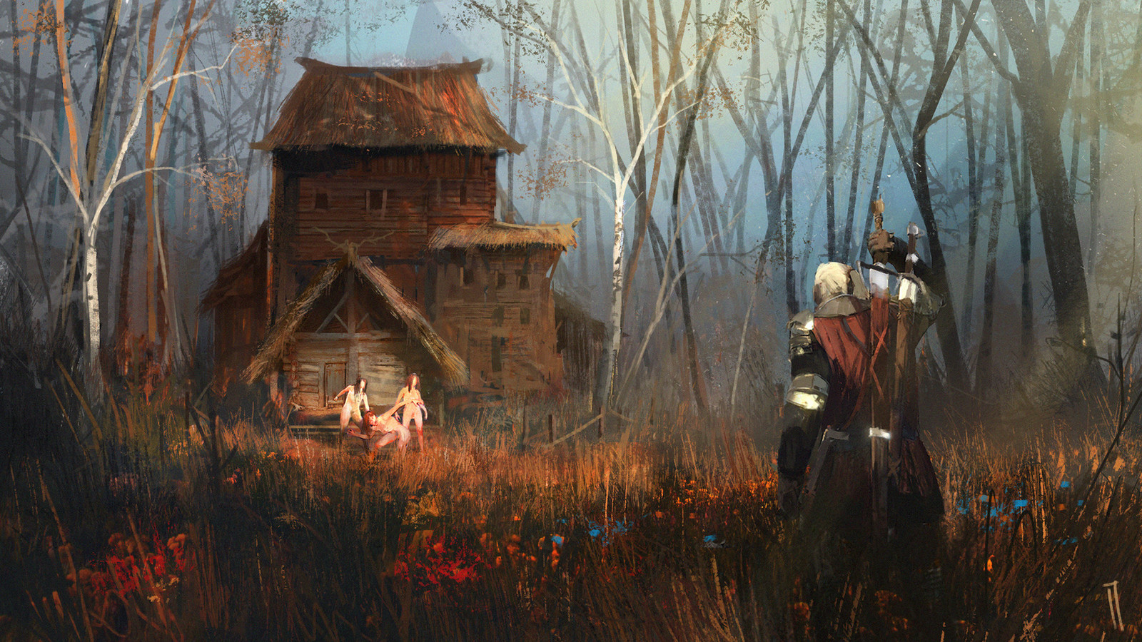 The witcher - Witcher, The Witcher 3: Wild Hunt, Geralt of Rivia, Art, Ismail Inceoglu