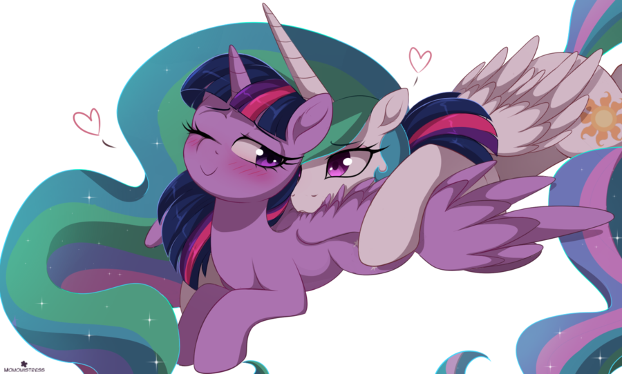 Preen Preen - My Little Pony, PonyArt, Princess Celestia, Twilight sparkle, MLP Lesbian, Шиппинг