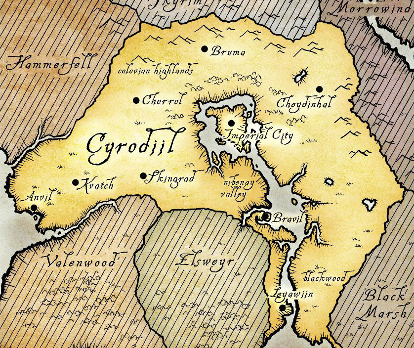 Cyrodiil part 1 - My, Story, Cyrodile, Provinces, Tamriel, Longpost, Longtext, Interesting, My