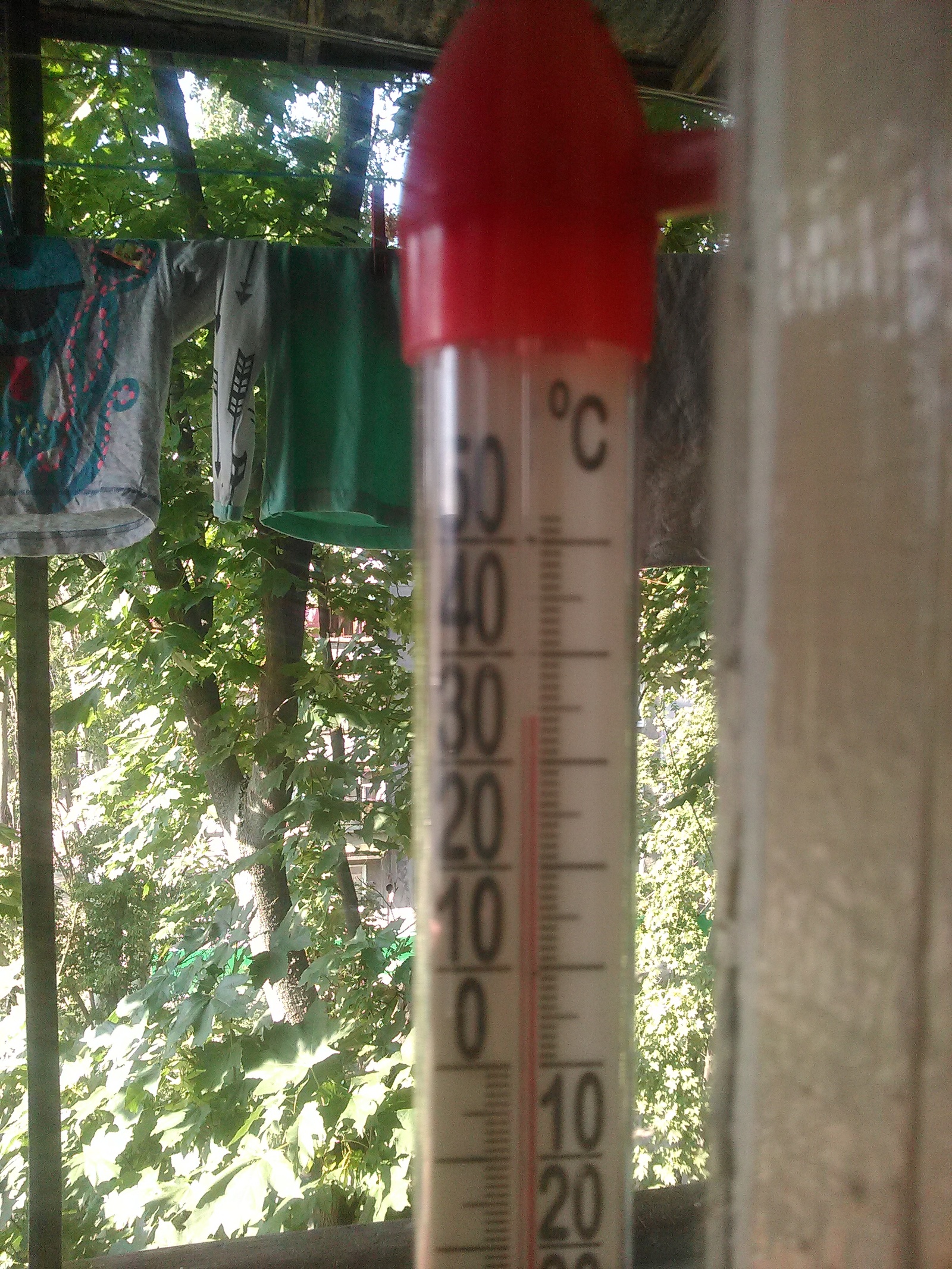 Warm) - My, Heat, , Thermometer, Balcony, The photo