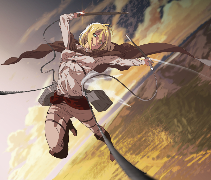 Christa Renz - Attack of the Titans, Anime art, Christa Renz, Longpost