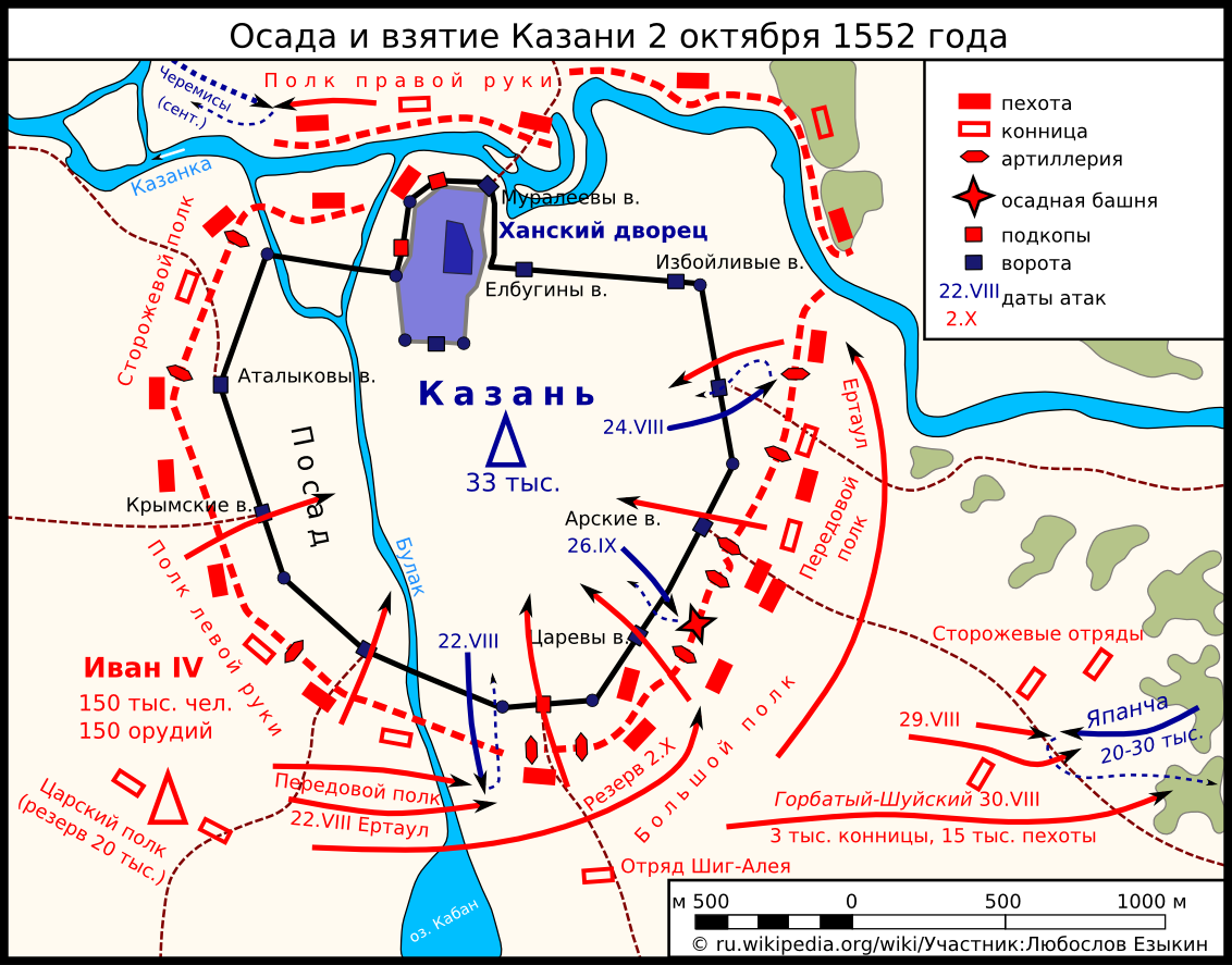 Население Казани в 1552 году | Пикабу