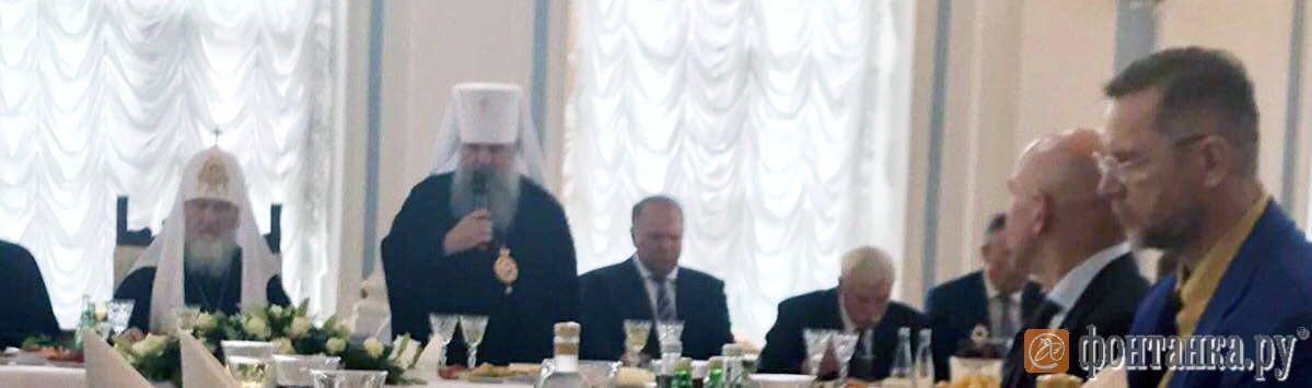 Patriarch Kirill and St. Petersburg officials celebrated seeing off the relics of Nicholas the Wonderworker - ROC, Patriarch Kirill, Meal, Saint Petersburg, Food