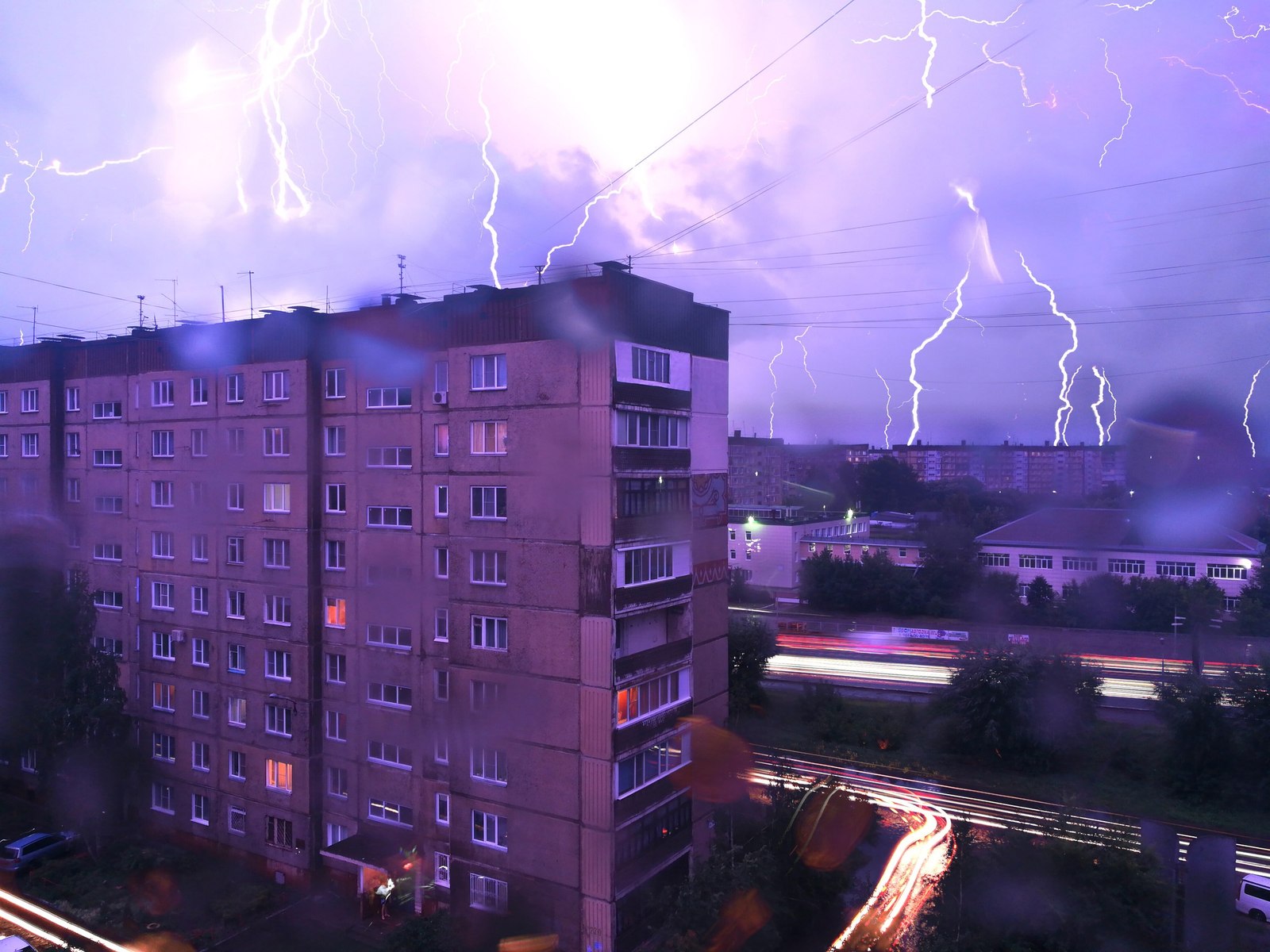 Thunderstorm in Biysk - My, Thunderstorm, Biysk, beauty