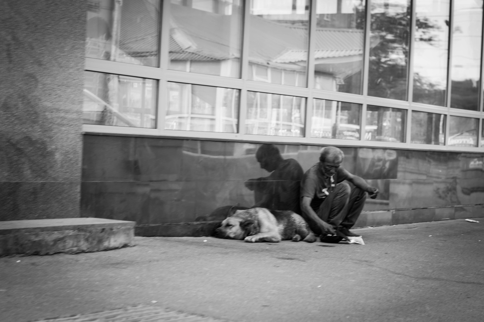 In black and white - My, Nikon, Nikon d3300, 50mm, Kazan, Black and white, Loneliness