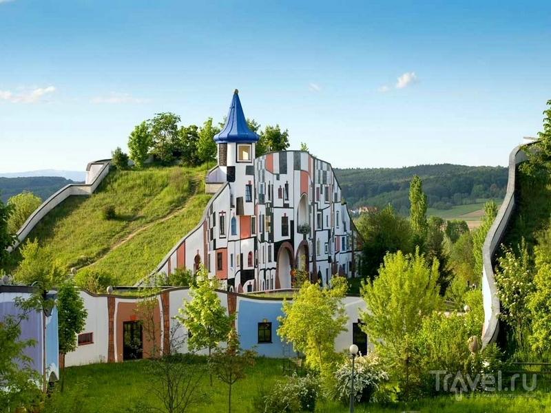 Unusual architecture. Village of Bad Blumau, Styria, Austria - , Visiting a fairy tale, Longpost