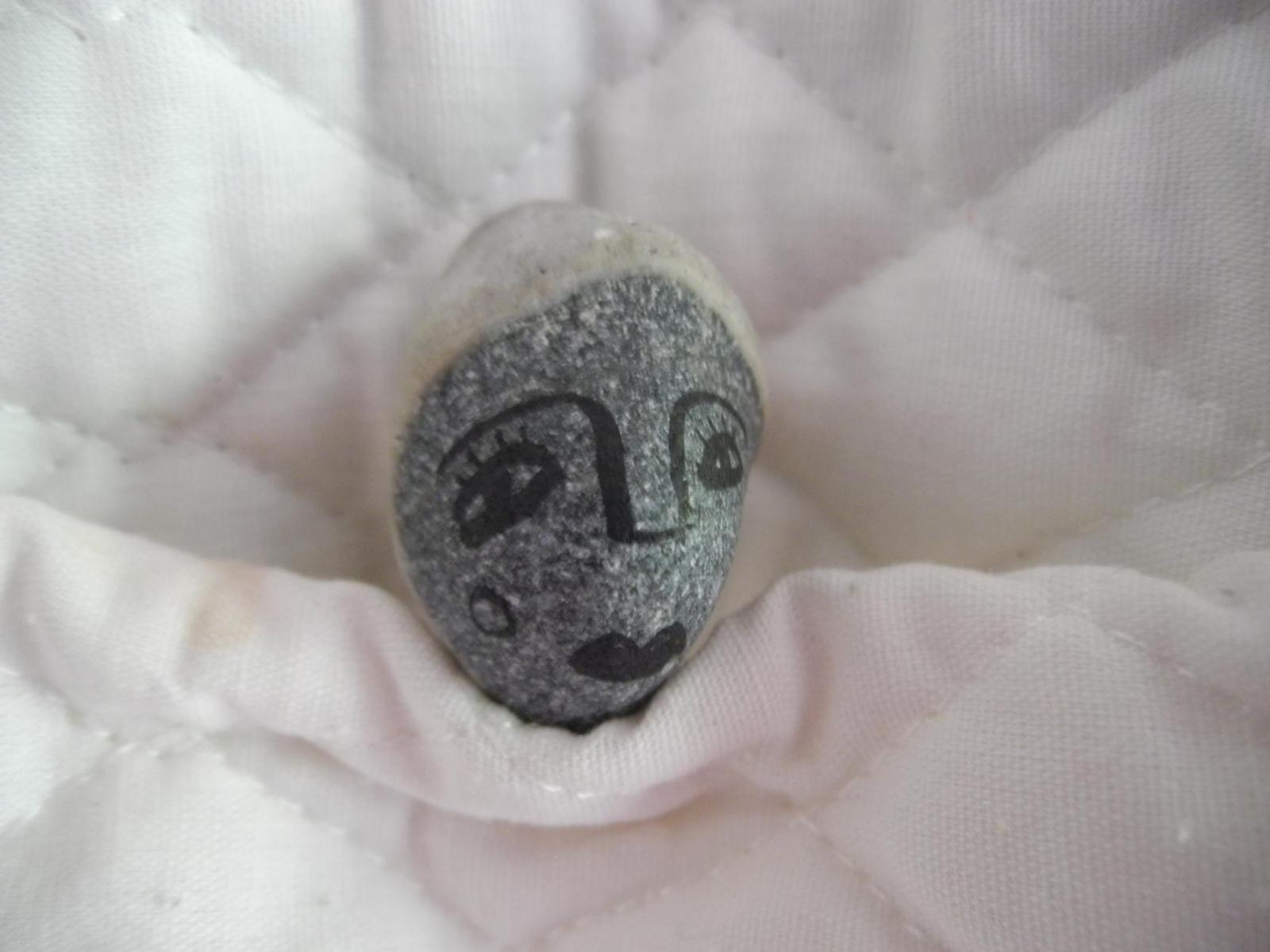 Stone family - My, A rock, , Face