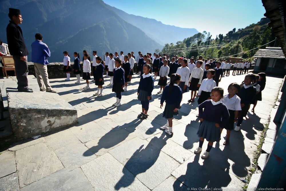 Nepalese class - School, Children, Longpost, Nepal