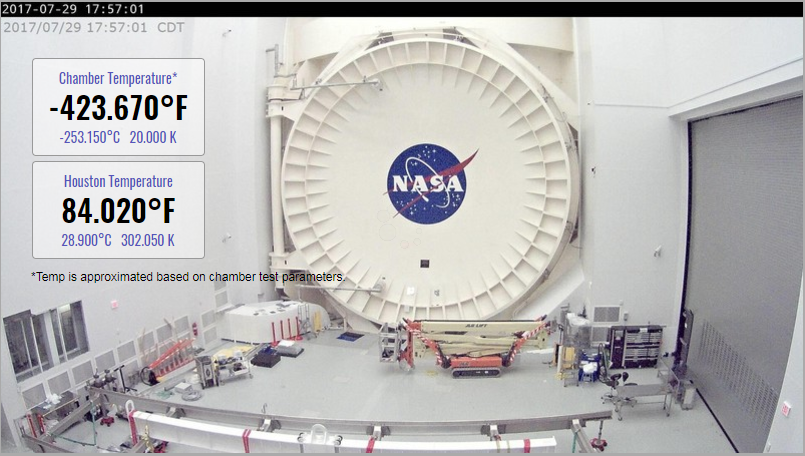 Telescope James Webb Space Telescope placed in a cryogenic chamber for testing - Telescope, Webb, Space, Astronomy, NASA, Video, Longpost