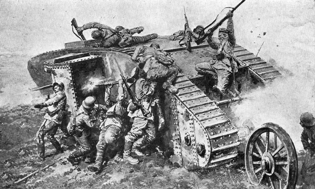 Tankers of the First World. - My, Story, World War I, Tanks, Armored vehicles, Longpost