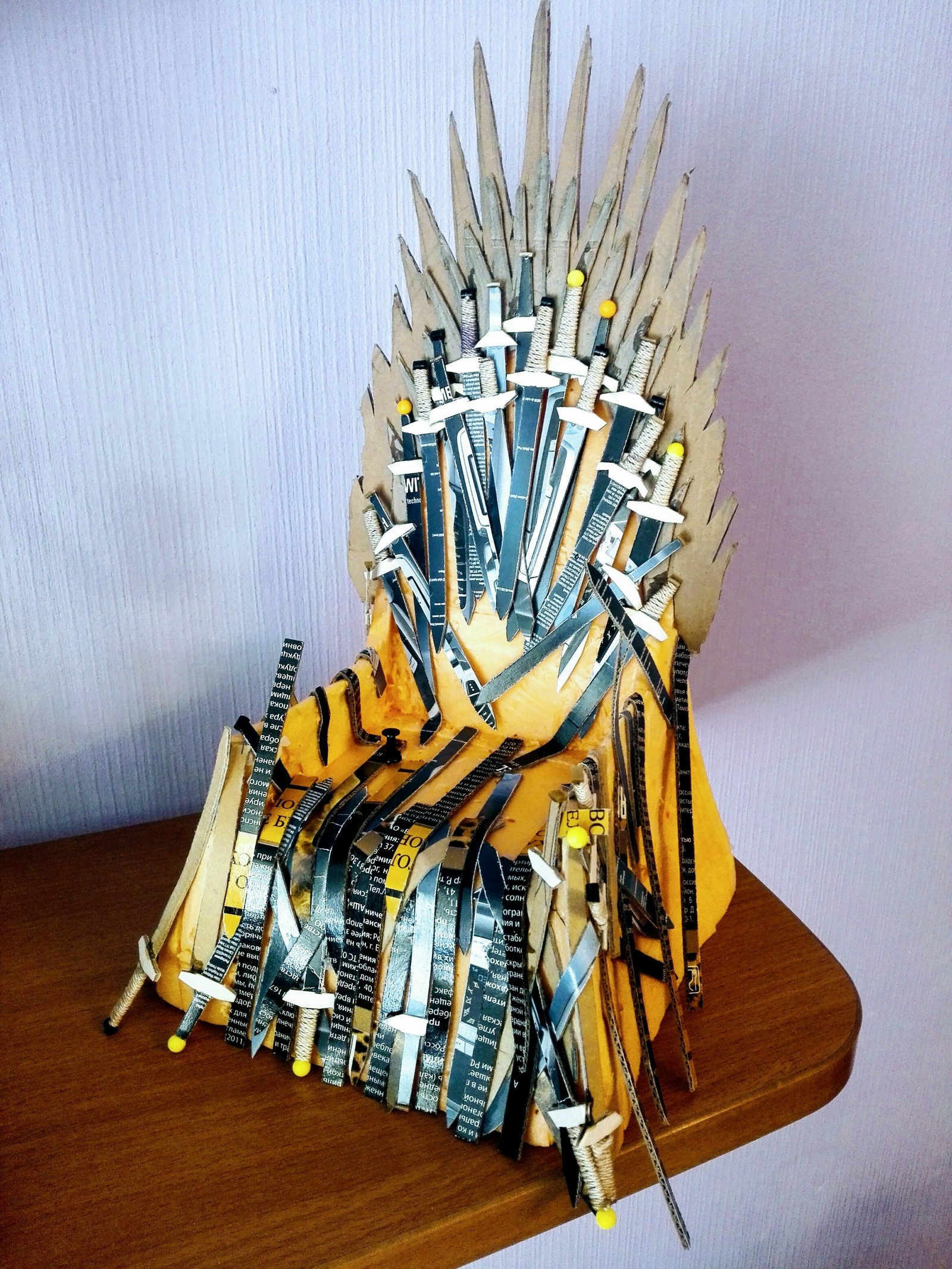 The Iron Throne from Game of Thrones - My, Game of Thrones, Handmade, Crafts, With your own hands, Longpost