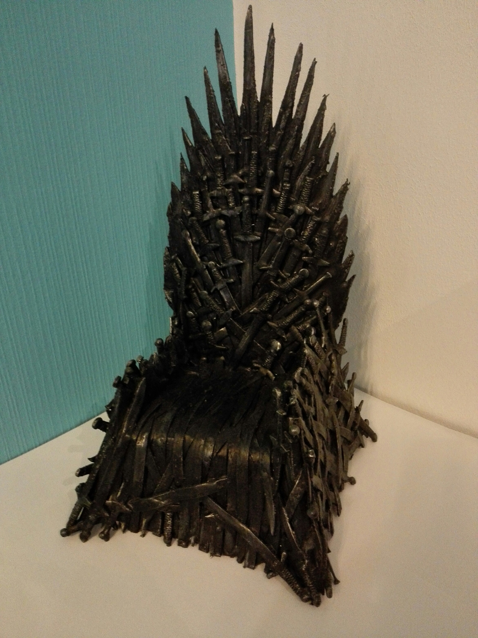 The Iron Throne from Game of Thrones - My, Game of Thrones, Handmade, Crafts, With your own hands, Longpost