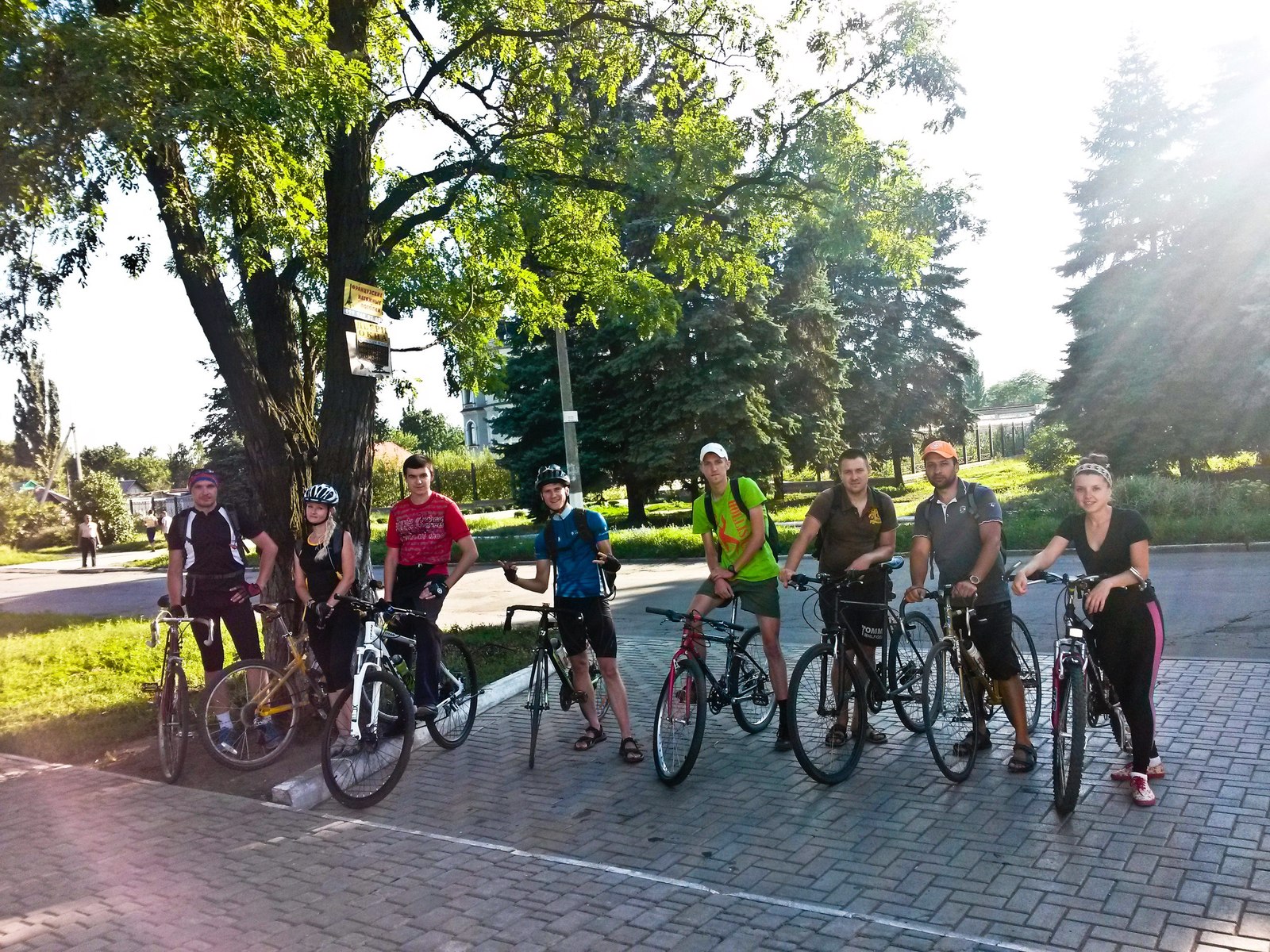 Mini ride VeloZhdanovka - My, Evening, Town, The park, Longpost