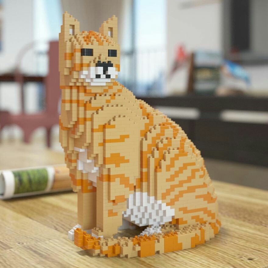 Котики из лего - Кот, Конструктор, LEGO, Длиннопост