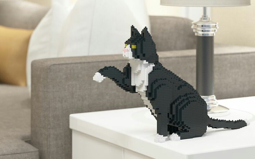 Котики из лего - Кот, Конструктор, LEGO, Длиннопост