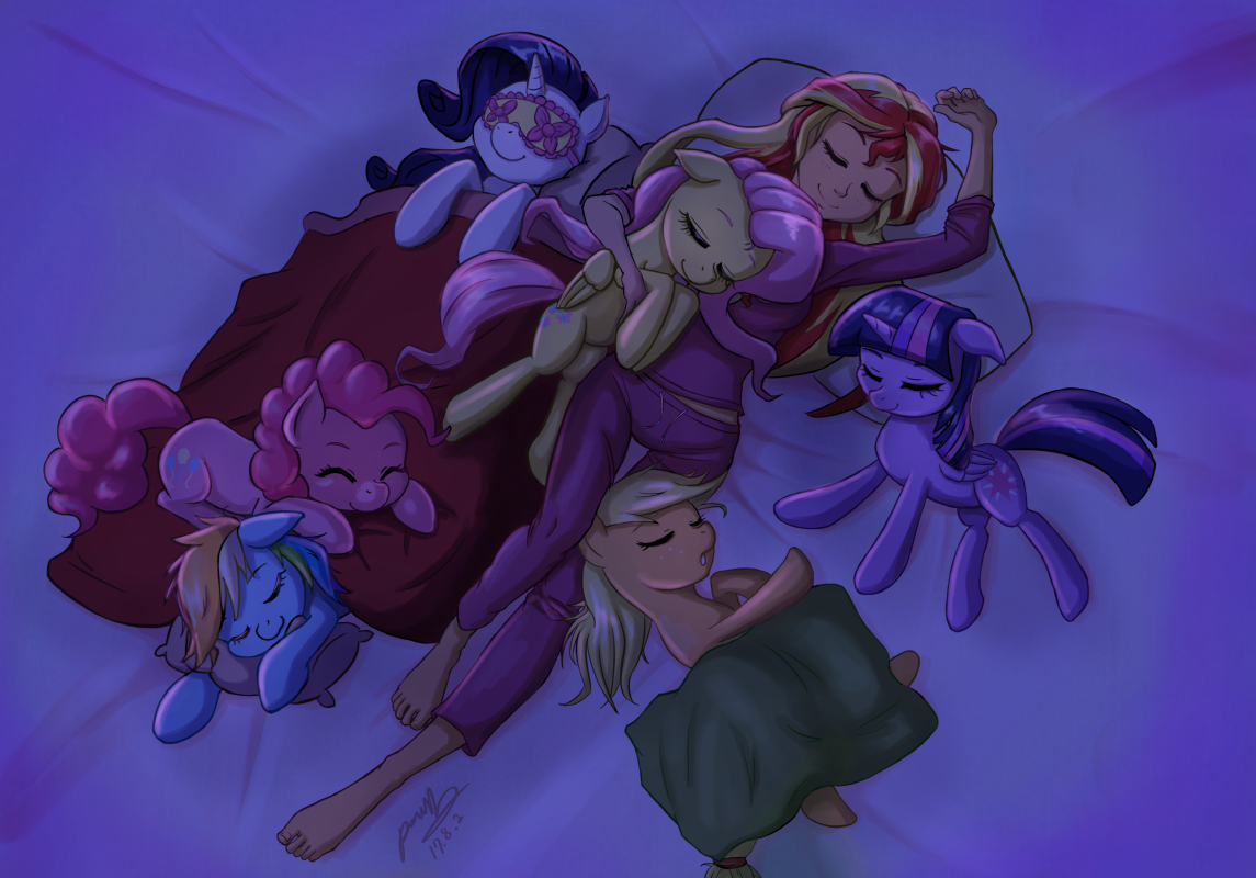 Спящие красавицы - My Little Pony, Equestria Girls, Sunset Shimmer, Mane 6, The-Park