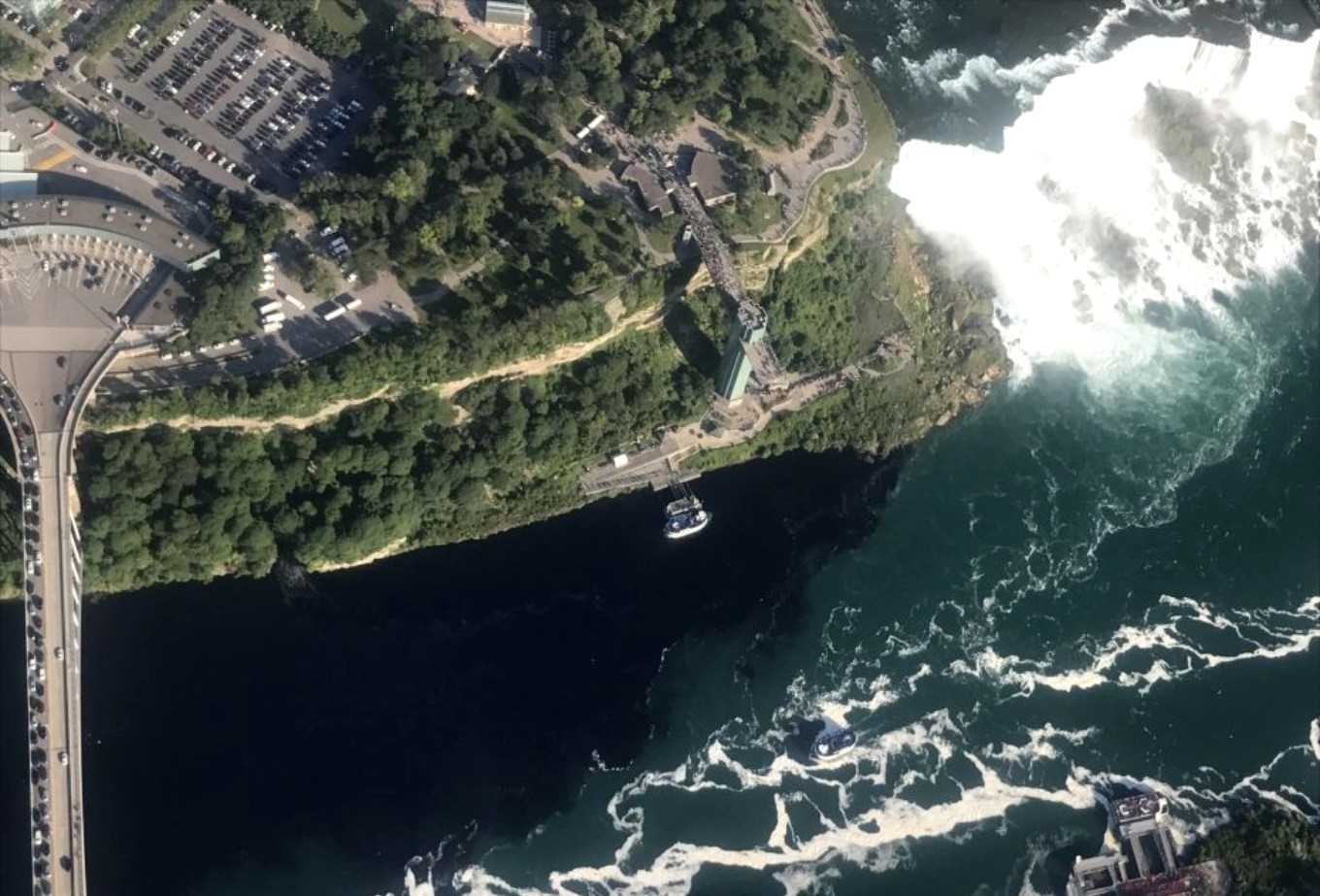 Some kind of haze: Niagara Falls turned black for two days. - Interesting places, Facts