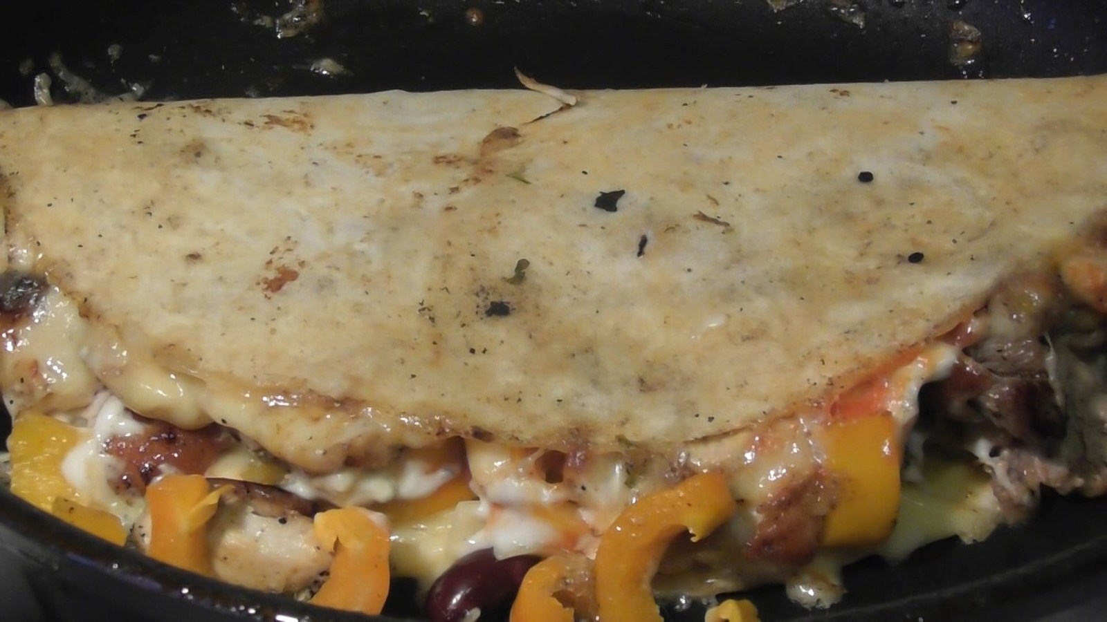 Tortilla with chicken and vegetables (step by step recipe with photo) - My, Food, Recipe, Fast food, , Longpost