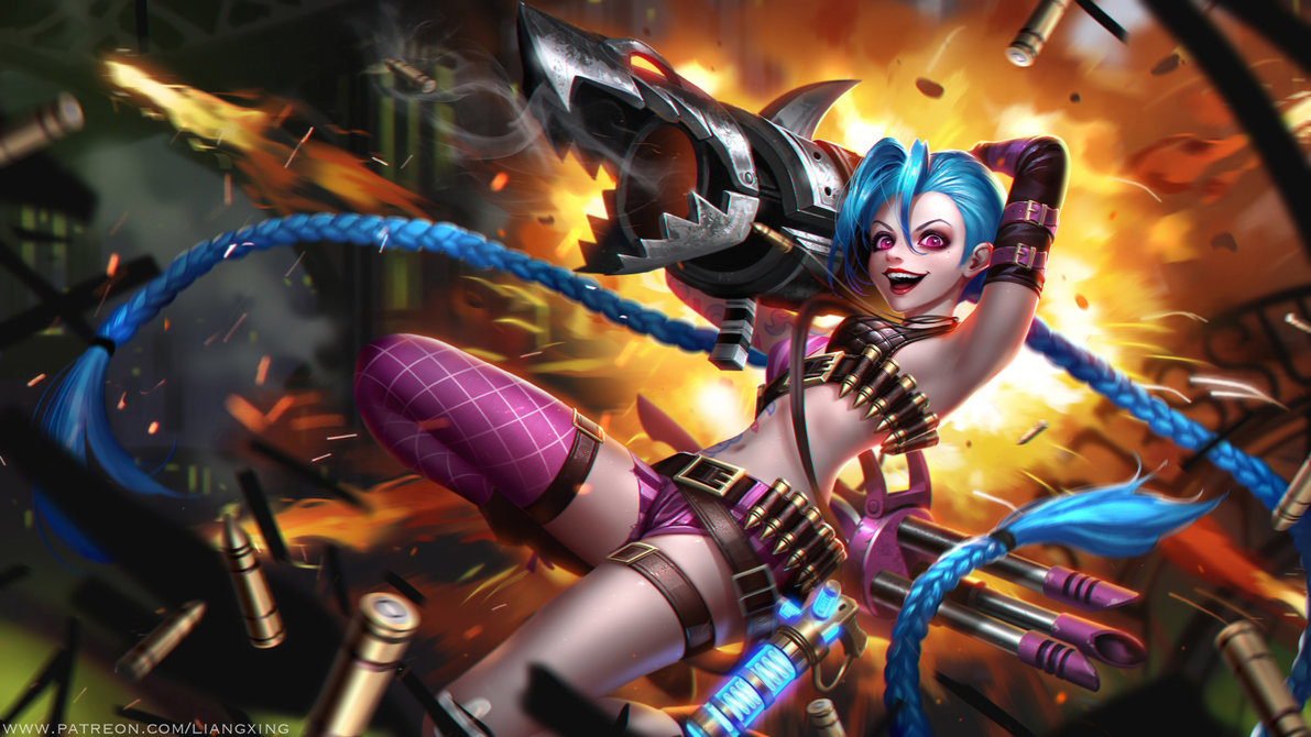 Boom! - League of legends, Jinx, Art