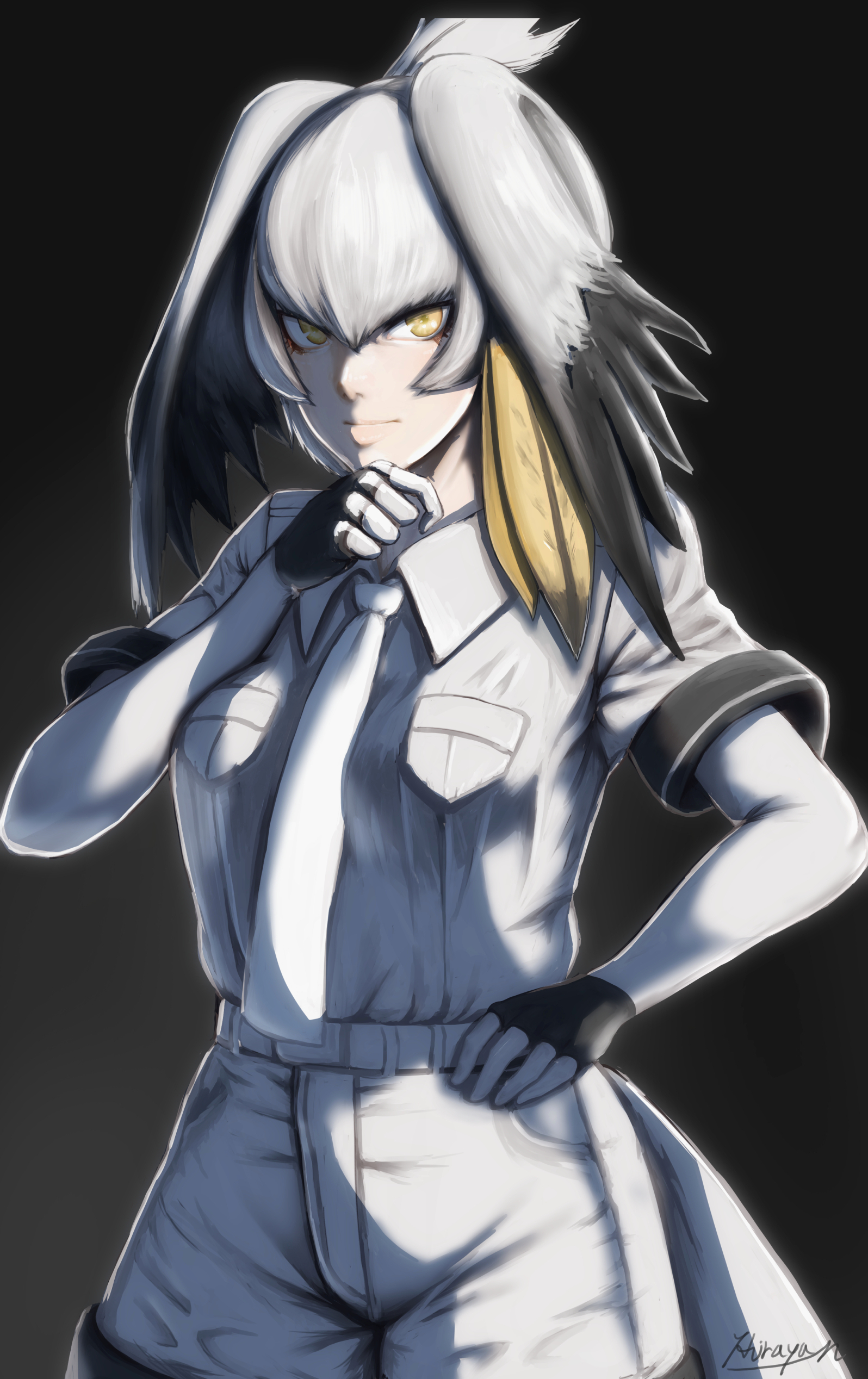 Shoebill - Kemono Friends, Anime Art, Shoebill, Аниме, Не аниме