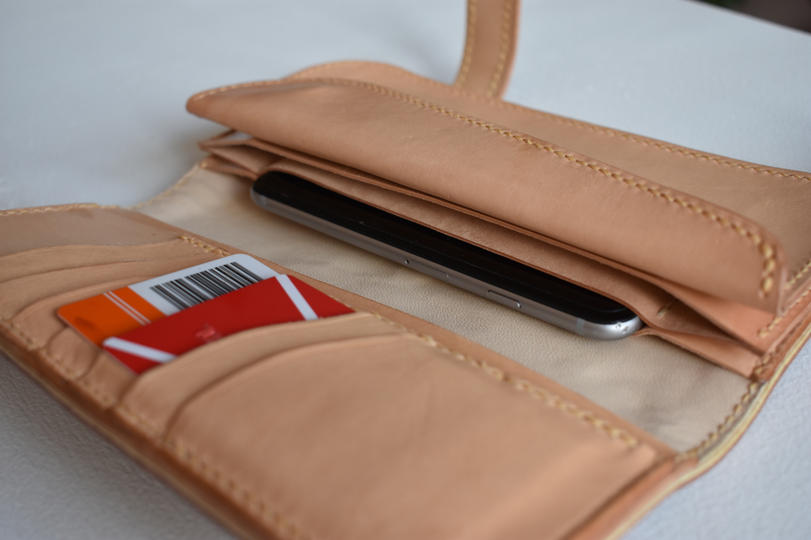 Wallet - My, Leather, , Wallet, Needlework without process, Leather products, Leather, Sheridan, Longpost