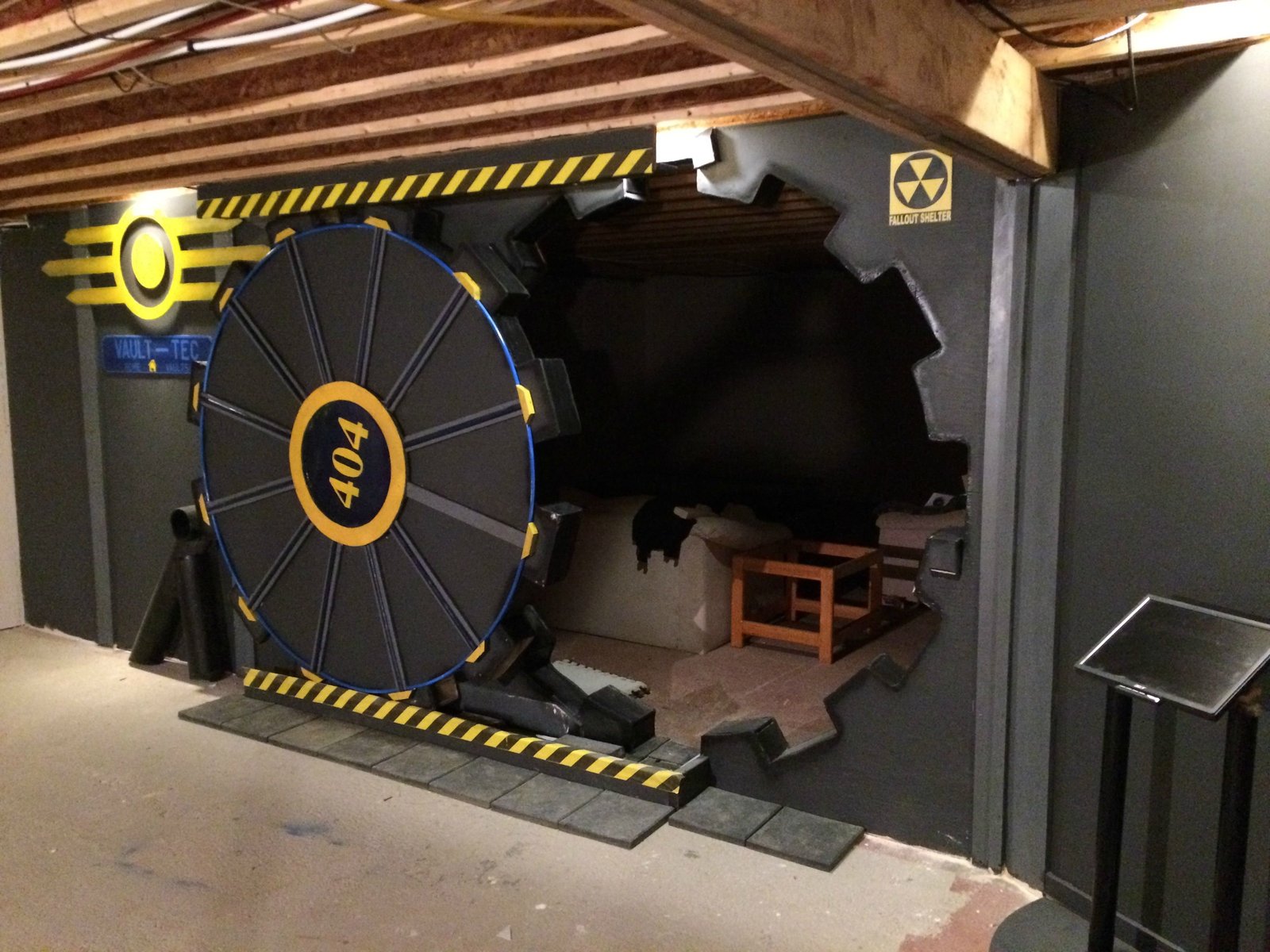 Fallout vault-style basement entrance. - Fallout, Games, Reddit