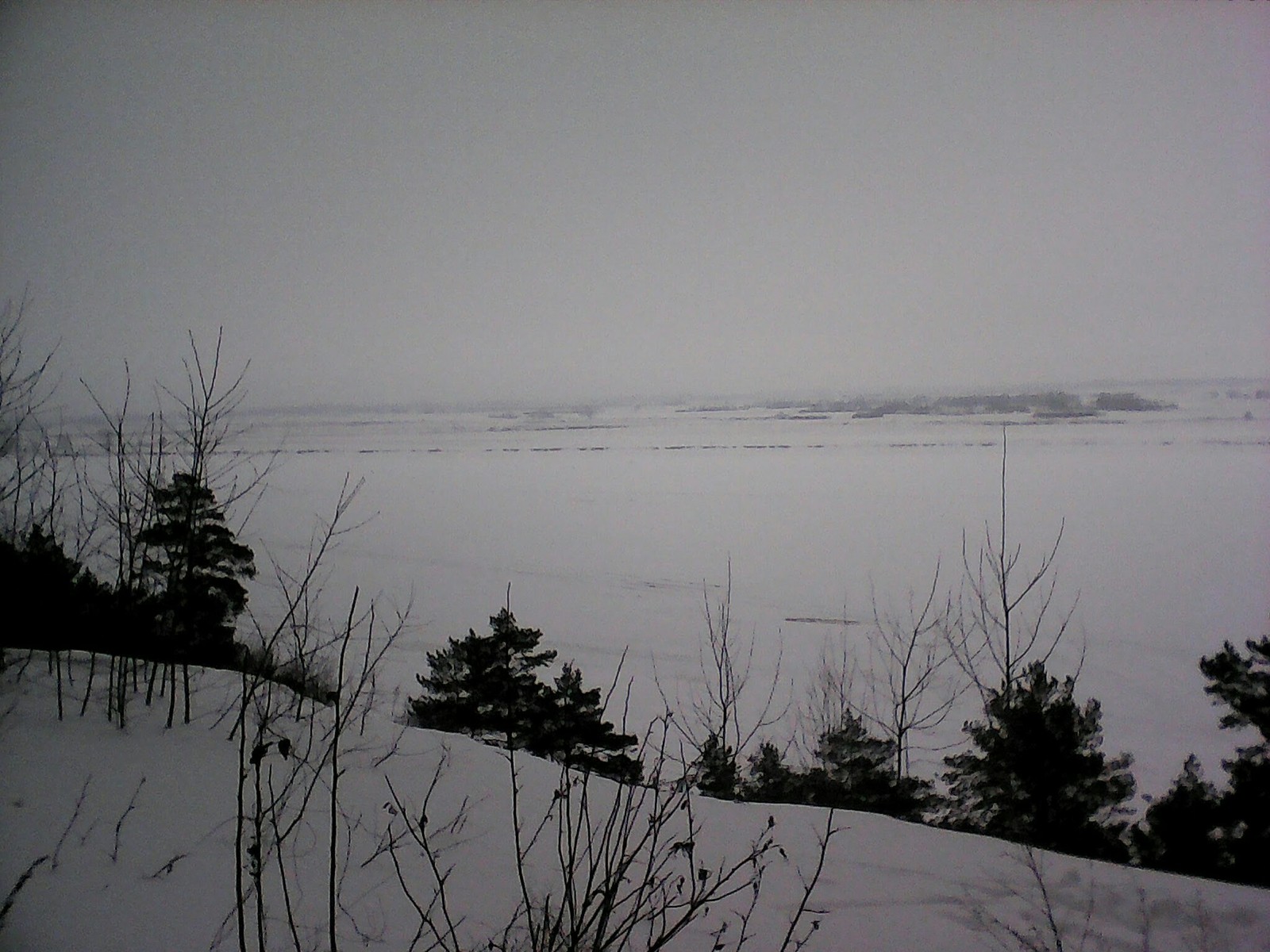 Landscapes from Winter Fishing: Kama River, Krasnaya Gorka. - Fishing, Spoon, Wobbler, Fishing rod, Spinning, Longpost