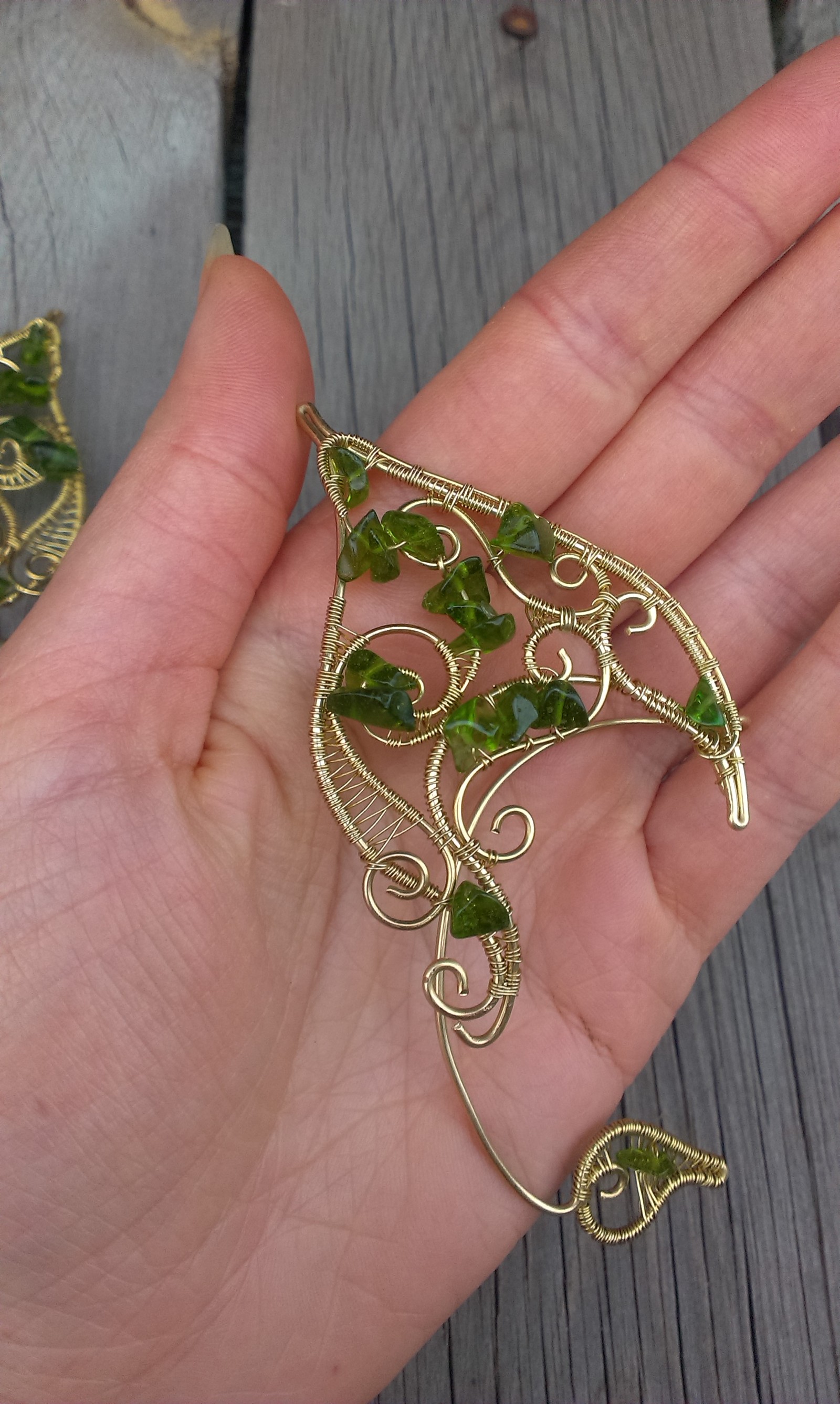 Elf ears - Wire wrap, Decoration, Wire jewelry, Needlework without process, Longpost